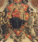 Francesco Botticini, The Virgin and the Nino in the glory with Holy Maria Mary magdalene, San Bernardo and angeles